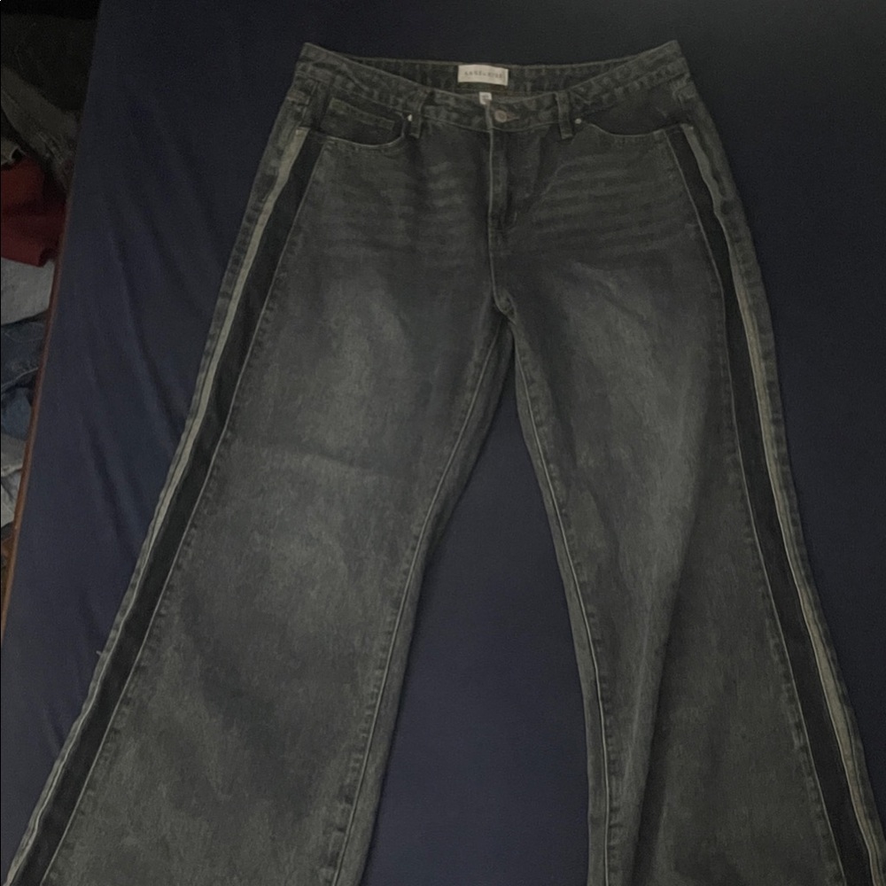 Zara Dark Gray wide leg Jeans
